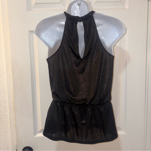 Gold Sparkle Evening Top From G By Guess Fits XS, S, M - Picture 5 of 8